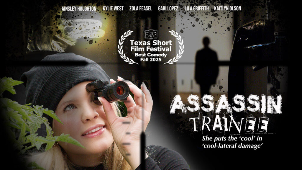 'ASSASSIN' TAKES HOME "Best Comedy" short assassintrainee movieposter 16x9 small copy