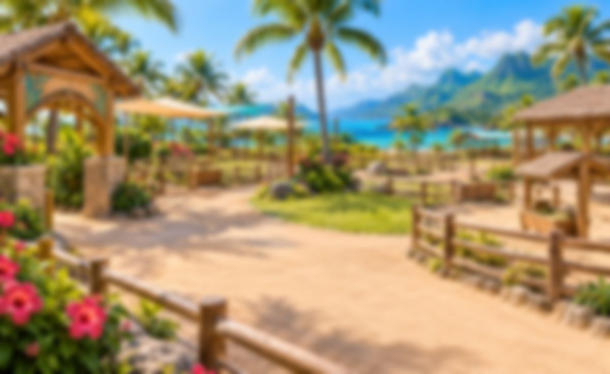 Soft-focus in-game still of the BravoBay HQ petting zoo