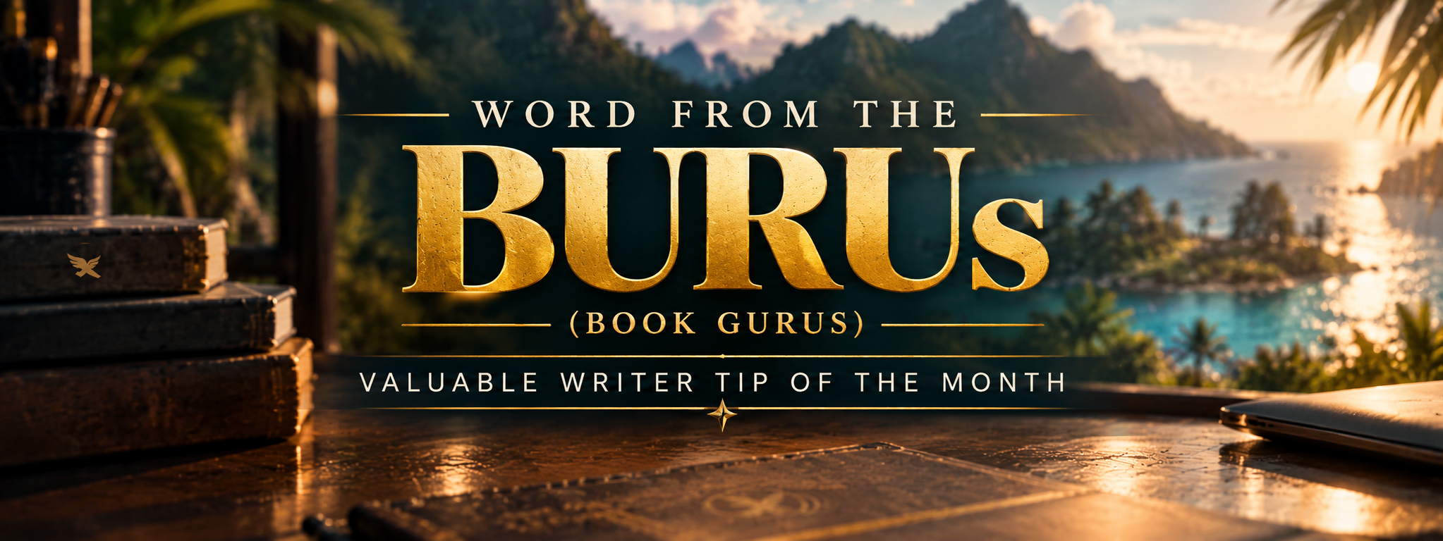 Word from the BURUs — Book Gurus — Writer Tip of the Month